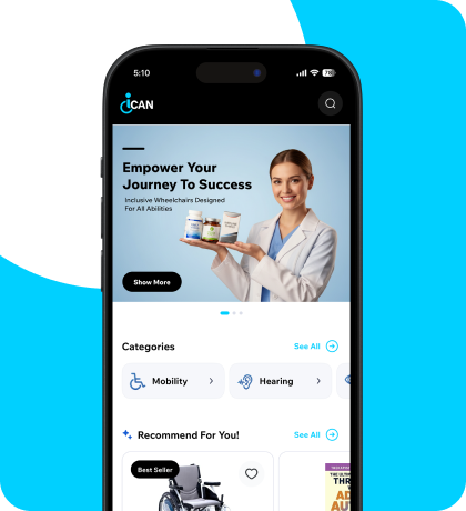 iCan app home screen